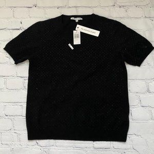 The Cashmere Project Black Short Sleeve Shirt